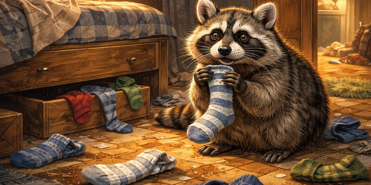 Енот и исчезающие носки