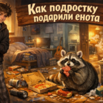 Как подростку подарили енота